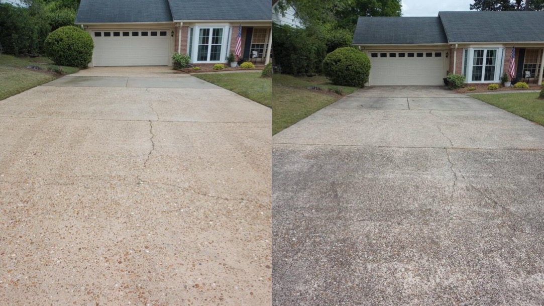 Fantastic Driveway Cleaning Service Completed in Columbus, GA